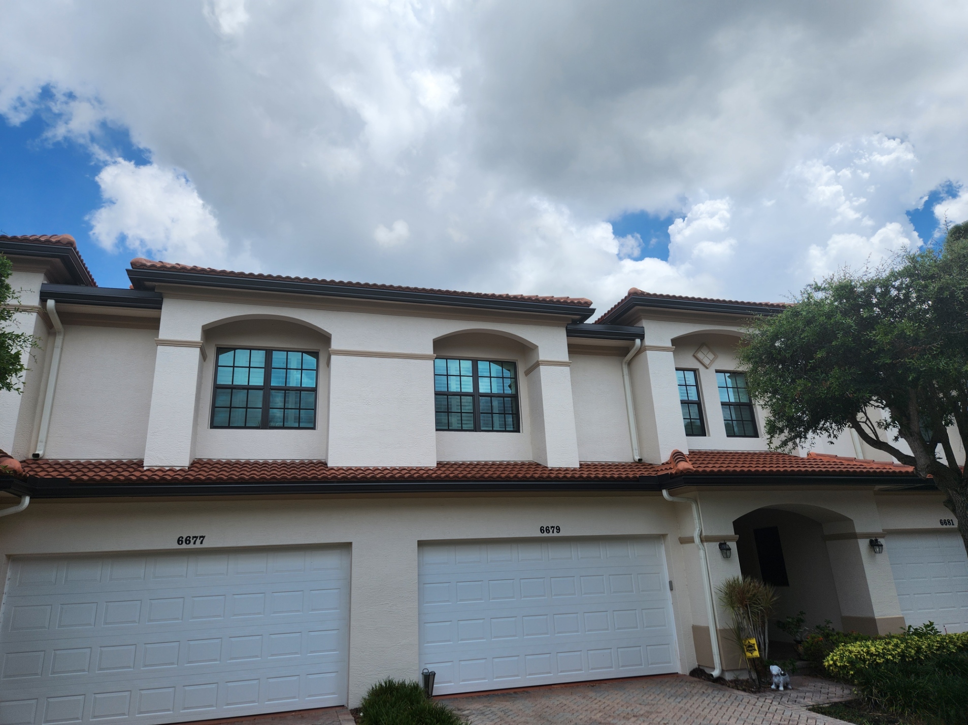 Townhome exterior at Woodmill Pond